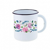 Кружка эмалированная 1л Hortensia TM Appetite 1С3С