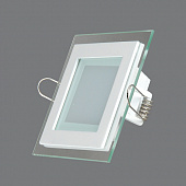 Светильник точечный Elvan SQ 6W 3000 квадратный со стеклом