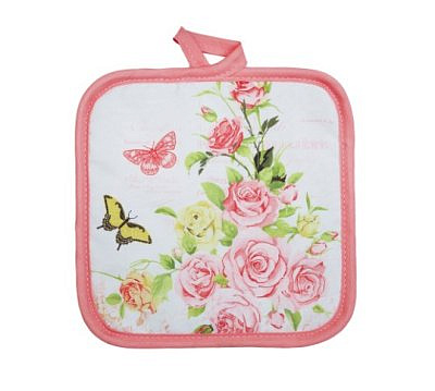 Прихватка PROVANCE Чайная роза, 100% полиэстер, 17х17см 488-091