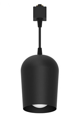 Cветильник трековый на подвесе Feron 197AL под лампу Е27 черный 48555