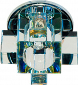 Светильник точечный Feron C1037A с многоцветным стеклом хром JCD G9