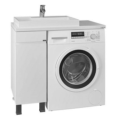 Тумба Санта Марс 29 белая напольная 1 дверь без умывальника 