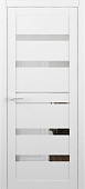 Дверь межкомнатная ALBERO 80х200 Дрезден Эко-шпон кедр снежный ПО стекло мателюкс