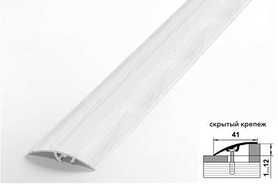 Профиль ЛР 06 дуб кантри белый 41*1350