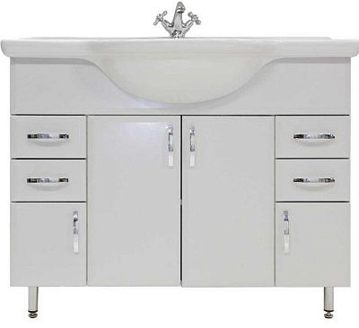 Тумба без рковины Vod-ok Колумбия 105 белая