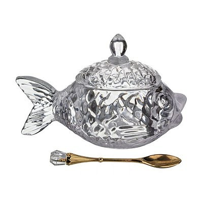 ИКОРНИЦА Рыбка С ЛОЖКОЙ 15*7*10 СМ  КОЛЛЕКЦИЯ "МУЗА" 