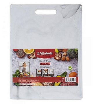 Доска разделочная MARBLE White 27.5*36.5 см