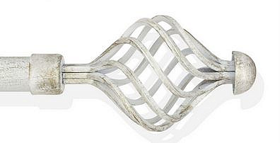 Комплект из 2-х наконечников ВИТО СН-25-292-33 белое золото 