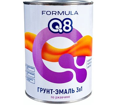 Грунт-эмаль по ржавчине FORMULA Q8 шоколадная 0,8кг 277235