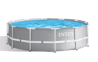 Бассейн каркасный  круглый 366*99см, 8592л, фильтр насос, лестница INTEX