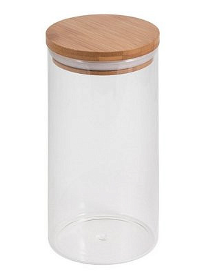 Банка для сыпучих продуктов с крышкой BAMBU, стекло 1,3л