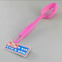 Ложка-шумовка для антипригарной посуды  PINK (КОР-240ШТ)  850359