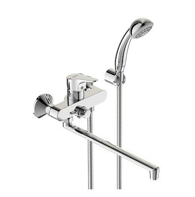 Смеситель для ванны и душа VIDIMA Некст однорычажный длинный излив 320мм хром ВА372АА