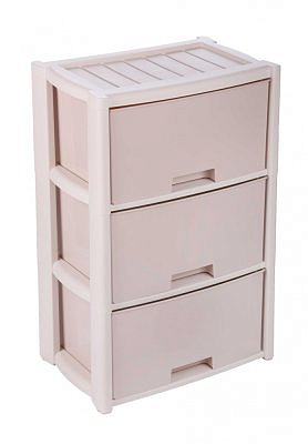 Комод "Колорит" цветной 3-х секционный М7833 бежевый