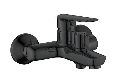 Смеситель для ванны LG 54B Lagos Black короткий излив с аксессуарами ESKO  