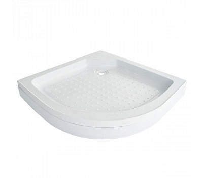 ПД22 Поддон полукруглый 80*80 низкий в комплекте с каркасом + экран, без сифона