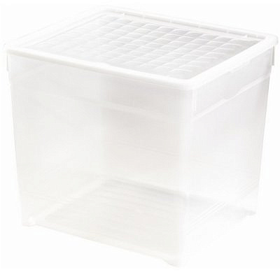 Ящик для хранения TEXTILE 33л прозрачный  03000-001