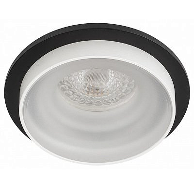 Светильник встриваемый декоративный ЭРА DK95 BK MR 16  GU5.3  черный