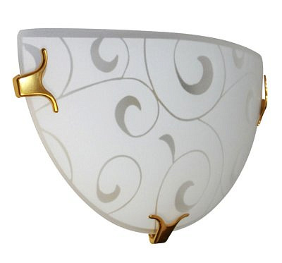 Светильник ИУ ЭЛЕТЕХ Морокко 300/2 НББ 21-60 М19 матовый белый, клипсы золотые