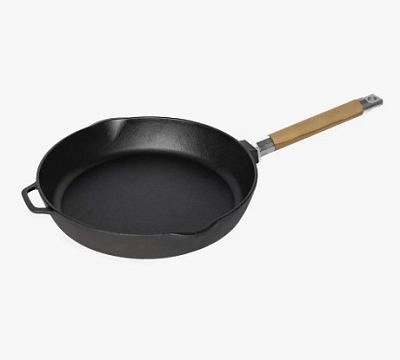 Сковорода чугунная  глубокая, съемная ручка 28см ТМ Гардарика