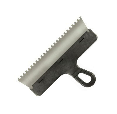 Шпатель фасадный зубчатый 8х8мм нерж.300мм пластм.ручка КЕДР