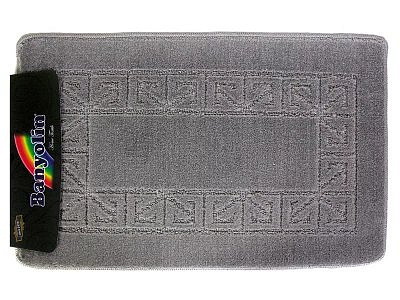 КоврикBANYOLIN из 1-шт. 55*90м,GREY серый
