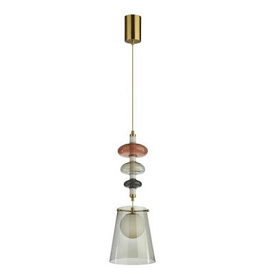 Подвес 5411/18 LB-VISION OLD_EX23 13  бронзовый/серый/бордовый/белый LED 18W 4000К AMORE