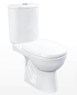 Компакт Rosa Элеганс белый с сиденьем микролифт