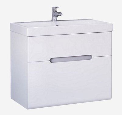 Тумба Raval Jorno Moduo Slim 60 подвесная белая с раковиной Moduo Slim 60 /RAVAL/