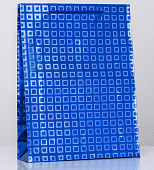 Пакет подарочный, фольгированный, "Синий" Микс 34х26х8см  9655554