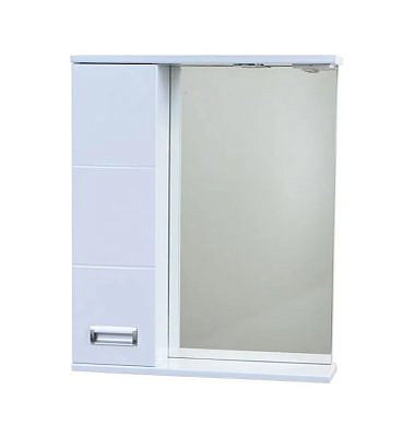 Зеркало-шкаф Монтана 50 левое с подсветкой EMMY 210035