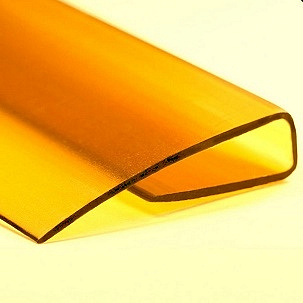 Профиль торцевой 4х2100 мм (желтый)