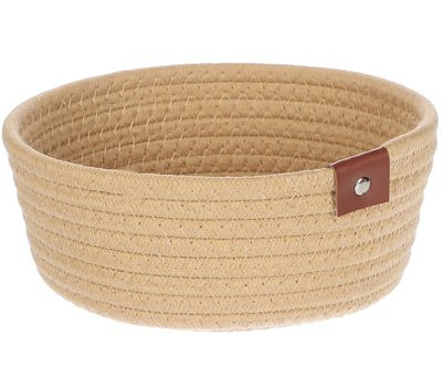 Корзина плетеная низкая, d20х8см, поликоттон VETTA 457-704