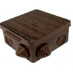 Коробка распаячная TDM ОП 100*100*55 IP54 с крышкой, бук, 8 входов SQ140-0613