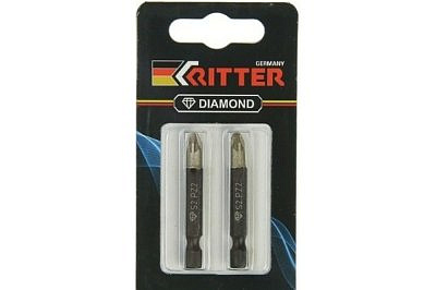 Бита 2x50 мм магнитная Diamond 2 штуки PZ RITTER PS20122055 