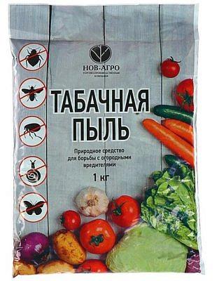 Средство для борьбы с огородными вредителями Табачная пыль 1кг Нов-Агро  5/1135