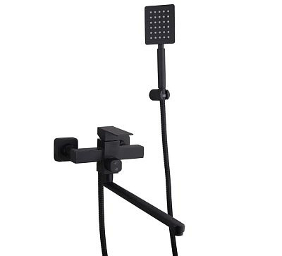 Смеситель для ванны MELODIA Square к.35 мм, длн излив 35 см MDV30641bk