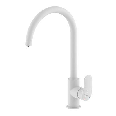 Смеситель для кухни MILARDO Rora RORWTFJM05 с каналом для питьевой воды белый матовый