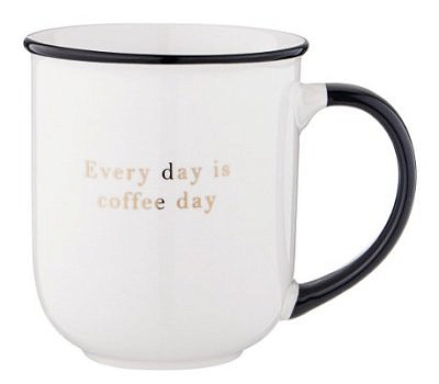 Кружка белая с золотой надписью 450мл 756-402