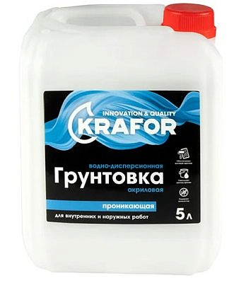 Грунтовка проникновения универсальная KRAFOR 5л синяя этик.