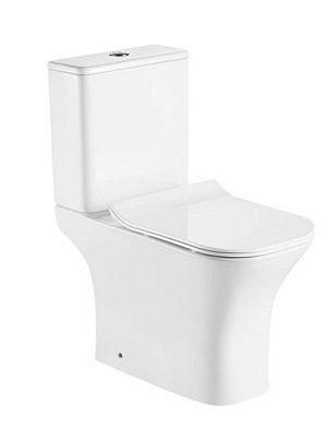 Компакт AZARIO Фретта Скваер AZ-1215A напольный безободковый с сиденьем микролифт