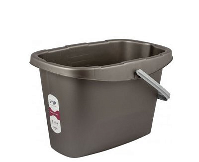 Ведро прямоугольное 13л Степ антрацит