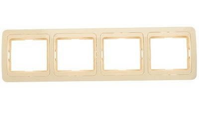 Рамка 4 ая горизонтальная Слоновая Кость  Б-ВР004Г Валери