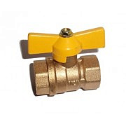 Кран шаровый газ. латунь STT 123G 1/2" Г-Г бабочка  2092