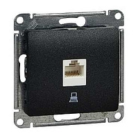 Механизм розетки комплект. 1-м RJ45 категория 5Е антрацит SchE GSL000781K  