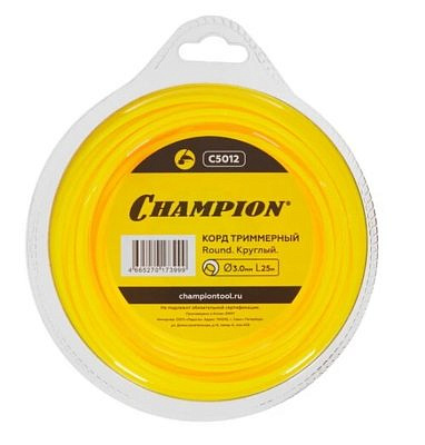 Корд трим.CHAMPION Round 3.0мм* 25м (круглый) C5012