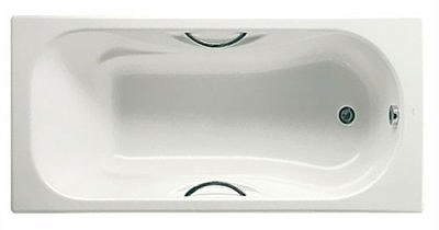 Ванна чугунная ROCA Malibu 160*75+ручки+ножки