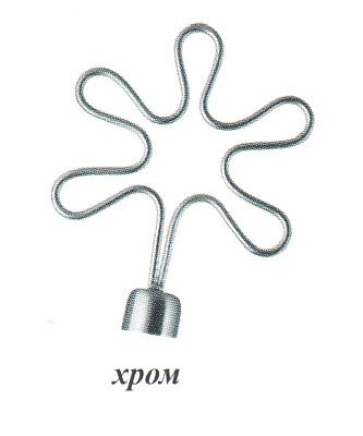 Наконечник Аленький цветочек хром D16  16.01.15.200