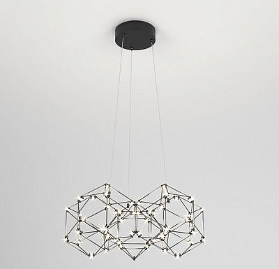 Светильник подвесной светодиодный Eurosvet 90169/5 черный жемчуг