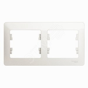 Рамка 2-м горизонт. перламутр SchE GSL000602